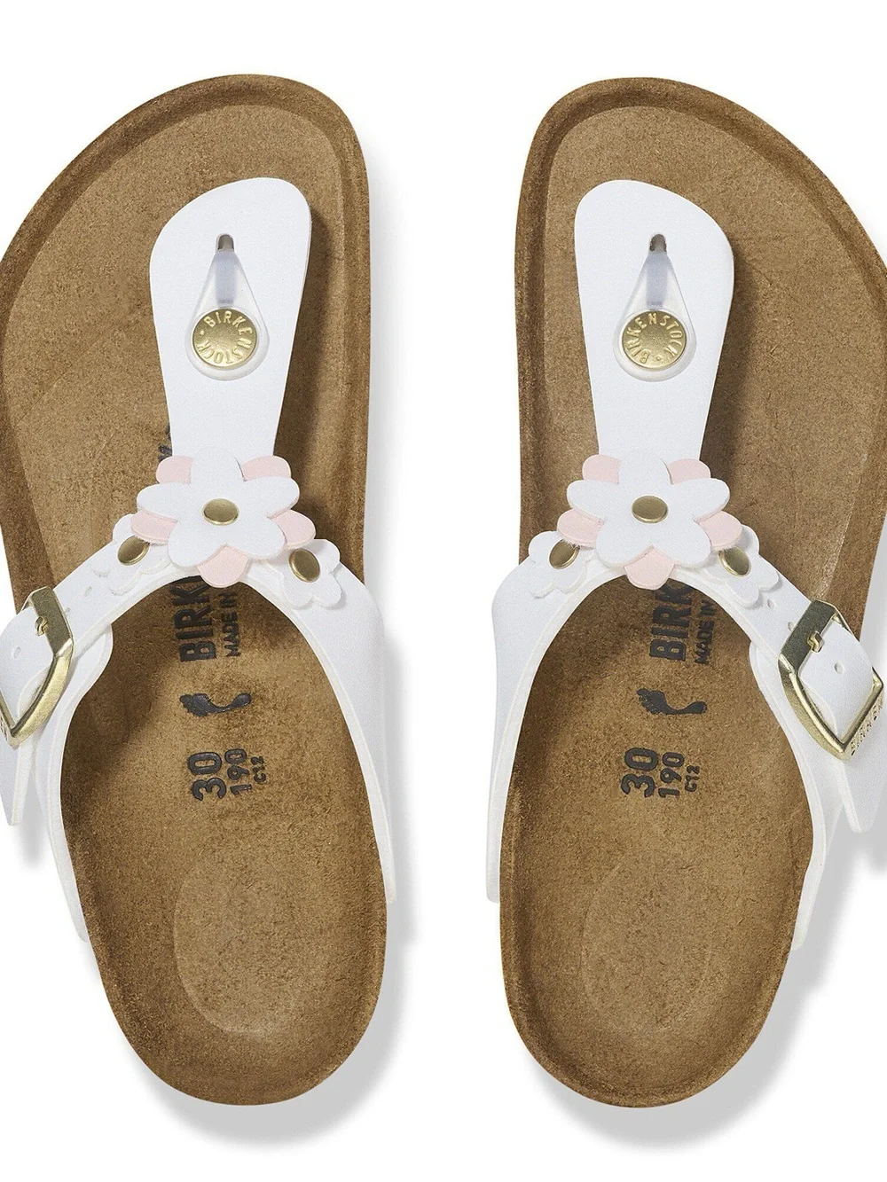 Birkenstock Gizeh Flowers Kids with Pink Floral Accent